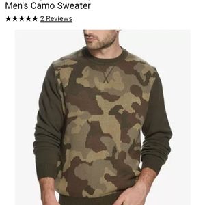 Men's camo sweater